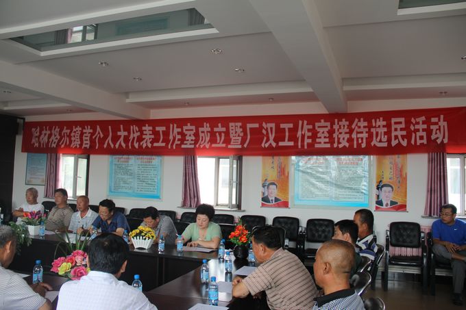 哈林格尔镇厂汉村人大代表工作室正式成立
