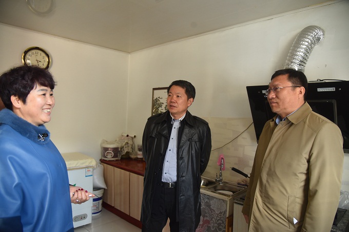 市人大常委会来我区就燃煤散烧治理情况进行主任集体视察