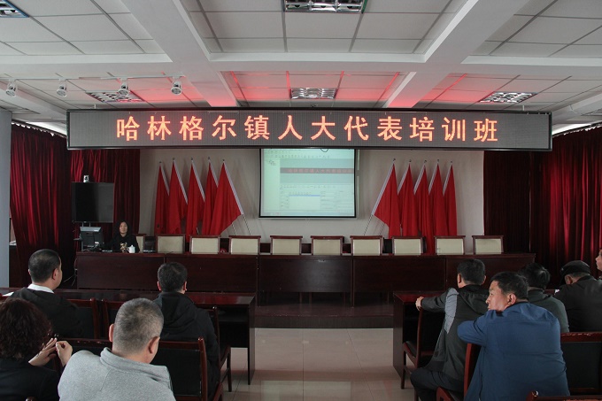哈林格尔镇人大召开人大代表培训班
